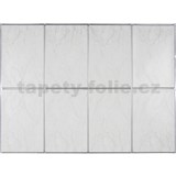 Obkladové panely 3D PVC rozmer 440 x 580 mm obklad s žíhaním a striebornou škárou