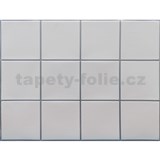 Obkladové panely 3D PVC rozmer 440 x 580 mm obklad veľký so striebornou škárou