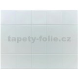 Obkladové panely 3D PVC rozmer 440 x 580 mm obklad malý biely