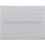 Obkladové panely 3D PVC rozmer 440 x 580 mm nepravidelný obklad štruktúrovaný biely