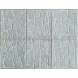 Obkladové panely 3D PVC rozmer 440 x 580 mm kamenný obklad sivý