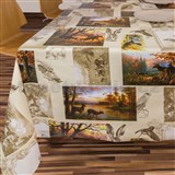 Obrus metráž lesná zver - POSLEDNÉ METRY