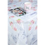 Obrus metráž pivonky ružové - POSLEDNÉ METRY