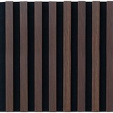 Dekoračné panely dub tmavý 3D lamely na filcovom podklade 30x30 cm