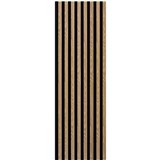 Dekoračné panely dub svetlý 3D lamely na filcovom podklade 270 x 40 cm
