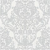 Vliesové tapety IMPOL City Glam zámocký vzor strieborný s metalickým odleskom