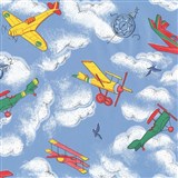 Samolepiace tapety detské - lietadlá 45 cm x 15 m