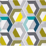 ZVYŠKOVÁ METRÁŽ - samolepiace tapety moderný dekoratívny vzor geometrický 45 cm