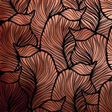 Samolepiace tapety listy medeno-čierne - 45 cm x 5 m