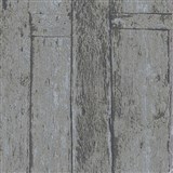 Vliesové tapety na stenu Imagine drevený obklad sivo-hnedý s výraznou štruktúrou