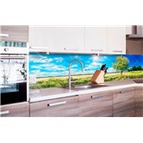 Samolepiace tapety za kuchynskú linku rozkvitnutý strom rozmer 260 cm x 60 cm