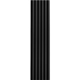 Dekoračné panely čierny mat 3D lamely na filcovom podklade 270 x 30 cm