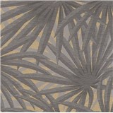 Vliesové tapety na stenu IMPOL Metropolitan Stories palmové listy sivé na matno zlatom podklade