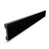 Nástenná dekoratívna lišta XPS DP2-C černá rozmer 2000x12x58mm