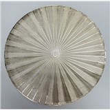Vinylové dekoratívne prestieranie na stôl Metalic lúče zlaté 38 cm