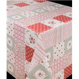Obrus metráž patchwork ružový