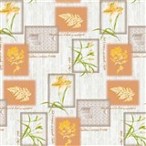 Obrus metráž žlté kvety s listami