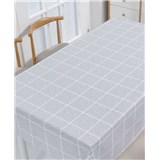 Obrusy návin 20 m x 140 cm kocky zeleno-biele s dekorom