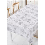 Obrus metráž vlčie maky sivé