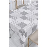 Obrus metráž patchwork sivý