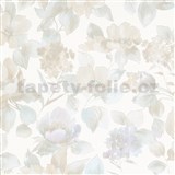 Vliesové tapety na stenu IMPOL Charisma kvety na krémovo bielom podklade