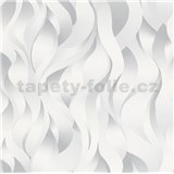 Vliesové tapety na stenu ELLE DECORATION 2 3D plamene sivo-biele