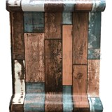 Samolepiace tapety farebné drevo s patinou 45 cm x 10 m