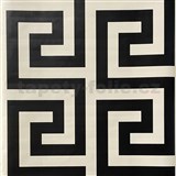 Samolepiace tapety geometrický vzor čierno-krémový 45 cm x 10 m