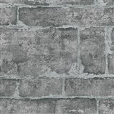 Vliesové tapety na stenu IMPOL GMK kamenná stena tmavo sivá so striebornou škárou