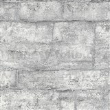 Vliesové tapety na stenu IMPOL GMK kamenná stena sivá so striebornou škárou