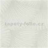 Vliesové tapety na stenu GMK Fashion for walls  5 3D twill biely na krémovom podklade