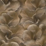 Vliesové tapety na stenu GMK Fashion for walls  5 florálny vzor metalicky tmavo hnedý