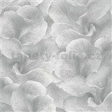Vliesové tapety na stenu GMK Fashion for walls  5 florálny vzor metalicky strieborný