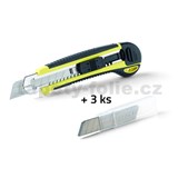 Odlamovací nôž, výsuvný, 3 ks náhradného ostrie Nippon