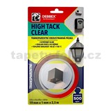 Obojstranná páska HIGH TACK CLEAR 19mm x 2,5m - BLISTR