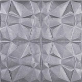 Samolepiace penové 3D panely rozmer 70 x 69 cm, diamant strieborný