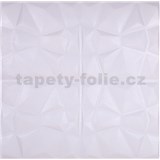 Samolepiace penové 3D panely rozmer 70 x 69 cm, diamant biely