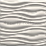 3D panel XPS FLOW biely rozmer 50 x 50 cm