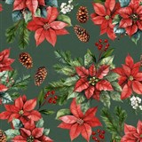 Obrus metráž vianočný motív IX.-POSLEDNÉ METRE