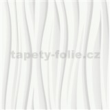 Vliesové tapety na stenu IMPOL sivo-biele vlnovky s trblietkami