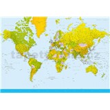 Fototapety Map of the World, rozmer 366 x 254 cm - POSLEDNÉ KUSY