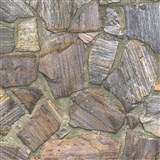 Vliesové tapety IMPOL Wood and Stone 2 obkladový kameň rula prírodná