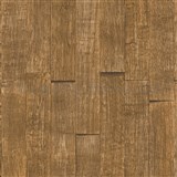 Vliesové tapety IMPOL Wood and Stone 2 3D drevený obklad hnedý