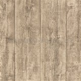 Vliesové tapety IMPOL Wood and Stone 2 drevo hrubo hobľované hnedé