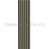 Dekoračné panely olivové 3D lamely na filcovom podklade 270 x 30 cm