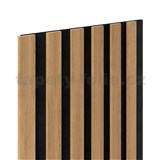 Dekoračné panely SLIM dub svetlý 3D lamely na filcovom podklade 270 x 30 cm