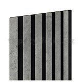 Dekoračné panely SLIM loft 3D lamely na filcovom podklade 270 x 30 cm
