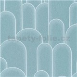 Vliesové tapety na stenu Milano tyrkysové art-deco - POSLEDNÉ KUSY