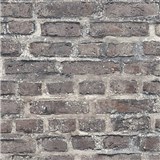 Vliesové tapety na stenu Neu Bude tehla sivo-čierna