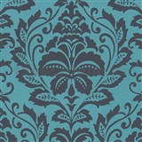 Vliesové tapety na stenu Attractive barokový ornamentálny vzor tyrkysovo-sivý - POSLEDNÉ KUSY